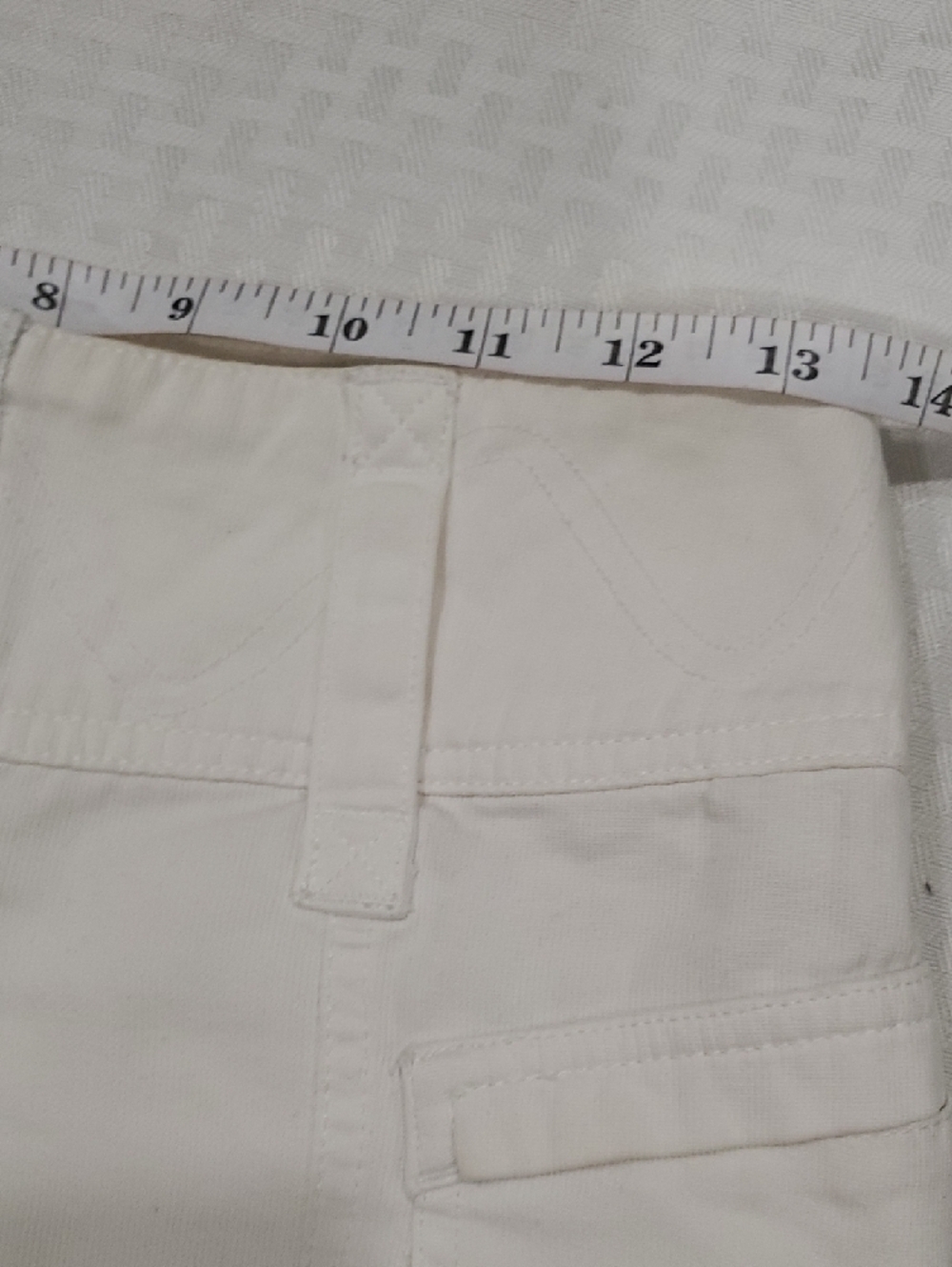 Y2k White Cargo Pocket Micro Mini Skirt with Front Zip - Picture 7 of 12